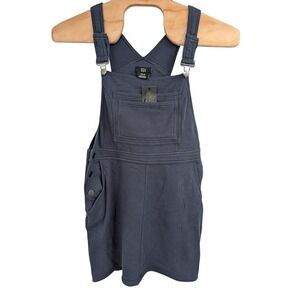NWT Women's CCX City Chic Collective Overall Dress‎ Soft Pinafore Steel Blue XS